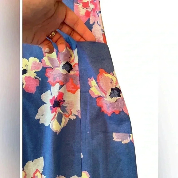 Joules Elayna V-Neck Sleeveless Linen Sheath Dress Size 8 - Picture 3 of 9